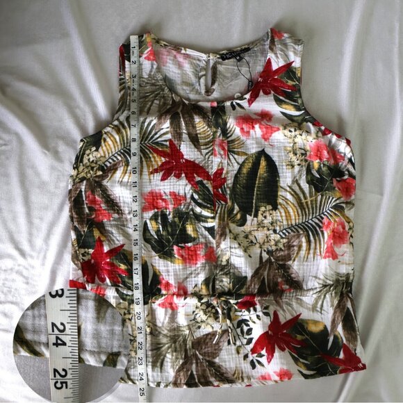 Sleeveless 100% cotton blouse from Picadilly Canada🍁 - NWT - Size M - Picture 6 of 11